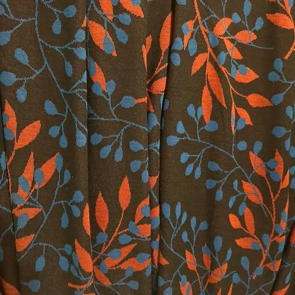 LuLaRoe Madison Floral Skirt with Red and Blue Accents - Picture 2 of 6